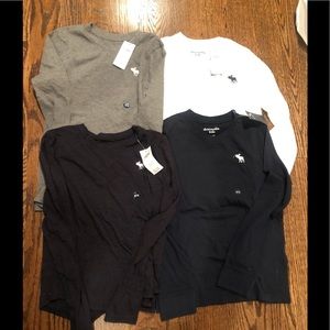 New with tags 9/10 Abercrombie long sleeve tees